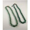 Image 1 : TWO CHINESE JADE BEADED NECKLACES