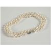 Image 1 : CULTURED PEARL NECKLACE WITH 14K WHITE GOLD CLASP