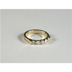 DIAMOND AND 14K YELLOW GOLD LADY'S RING