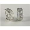 Image 1 : DIAMOND AND 18K WHITE GOLD EARRINGS