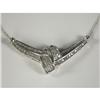 Image 1 : DIAMOND AND 14K WHITE GOLD NECKLACE