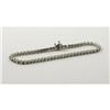 Image 1 : DIAMOND AND 14K WHITE GOLD TENNIS BRACELET