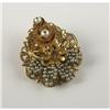 Image 1 : STANLEY HAGLER FAUX SEED PEARL FLORAL BROOCH