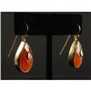 Image 1 : AGATE AND DIAMOND EARRINGS