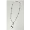 Image 1 : TANZANITE, DIAMOND & 14K WHITE GOLD NECKLACE