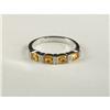 Image 1 : GOLDEN SAPPHIRE AND DIAMOND LADY'S RING 14K