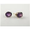 Image 1 : LADY'S 14K EARRINGS W/ AMETHYSTS