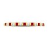 Image 2 : Princess Ruby Diamond Alternating Stackable Band Ring 3/8 Cttw 10kt Yellow Gold