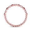 Image 4 : Ruby Diamond Beaded Dot Stackable Band Ring 1/6 Cttw 10kt Rose Gold