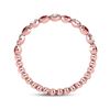 Image 4 : Ruby Diamond Beaded Dot Stackable Band Ring 1/6 Cttw 10kt Rose Gold