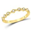 Image 1 : Diamond Stackable Band Ring 1/10 Cttw 10kt Yellow Gold