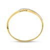 Image 3 : Diamond Graduated Journey Bangle Bracelet 1 Cttw 14kt Yellow Gold