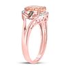 Image 3 : Oval Morganite Fashion Solitaire Ring 2 Cttw 10kt Rose Gold