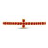 Image 2 : Ruby Stackable Cross Band Ring 1/6 Cttw 10kt Yellow Gold