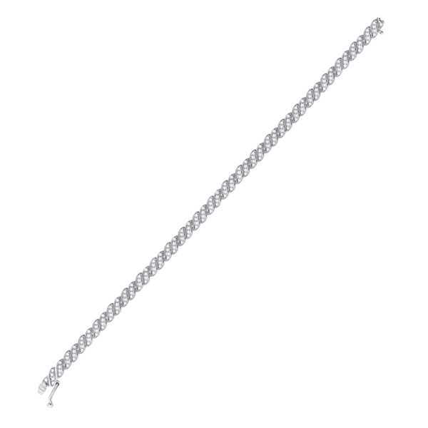 Diamond Tennis Bracelet 1-1/4 Cttw 10kt White Gold