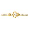 Image 2 : Diamond Spade Stackable Band Ring 1/6 Cttw 10kt Yellow Gold