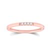 Image 1 : Diamond Stackable Band Ring 1/10 Cttw 10kt Rose Gold