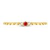 Image 2 : Ruby Diamond Stackable Band Ring .03 Cttw 10kt Yellow Gold