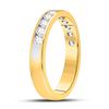 Image 3 : Diamond Single Row Wedding Band 1/2 Cttw 14kt Yellow Gold