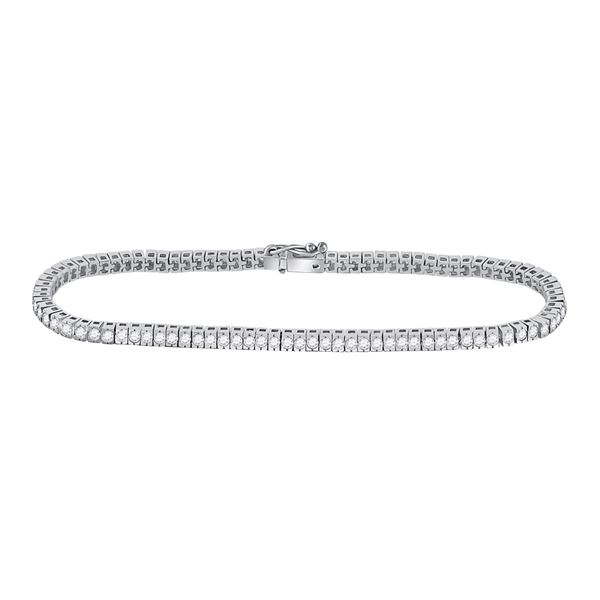 Diamond Timeless Tennis Bracelet 2 Cttw 14kt White Gold