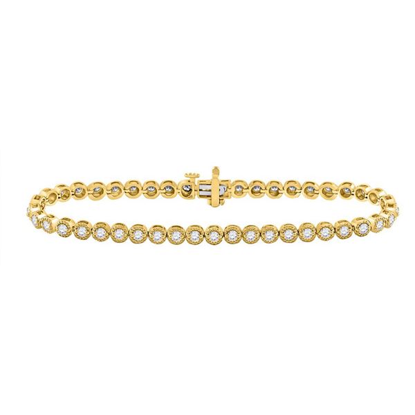 Diamond Tennis Bracelet 2 Cttw 14kt Yellow Gold