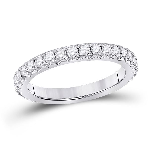 Diamond Eternity Wedding Band 1 Cttw 14kt White Gold