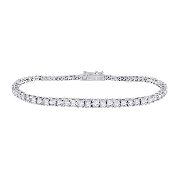 Diamond Tennis Bracelet 3 Cttw 14kt White Gold