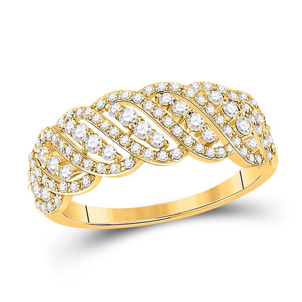 Diamond Anniversary Ring 5/8 Cttw 14kt Yellow Gold