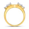 Image 2 : Diamond Solitaire Enhancer Wedding Band 3/4 Cttw 14kt Yellow Gold