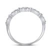 Image 2 : Diamond Stackable Band Ring 1/8 Cttw 10kt White Gold