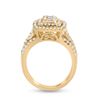 Image 3 : Baguette Diamond Square Ring 7/8 Cttw 14kt Yellow Gold