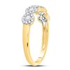 Image 3 : Diamond 5-stone Ring 1/2 Cttw 14kt Yellow Gold