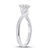 Image 3 : Diamond Solitaire Bridal Wedding Engagement Ring 3/4 Cttw 14kt White Gold