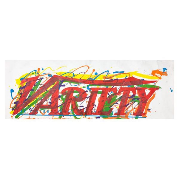 Steve Kaufman (1960-2010) "Variety" Hand Signed and Numbered Limited Edition Hand Pulled silkscreen 