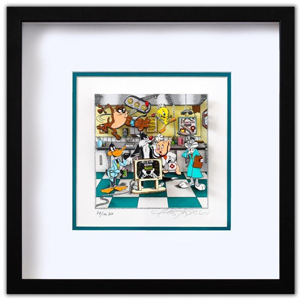 Charles Fazzino- 3D Construction Silkscreen Serigraph "A Looney Doctor Visit"