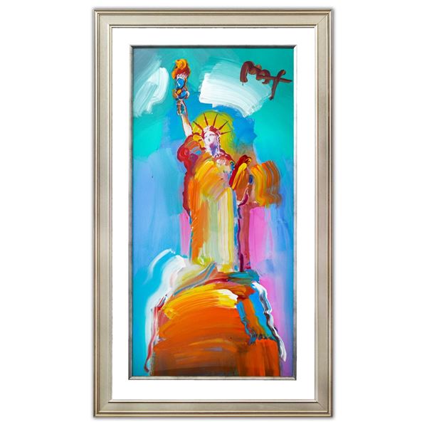 Peter Max- Original Mixed Media "Statue of Liberty"
