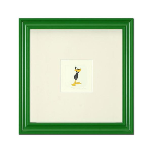 "Daffy Duck (Looking to the Side)" Framed Limited Edition Etching with Hand-Tinted Color and Numbere