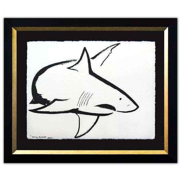 Wyland- Original Sumi Ink Painting "Shark"