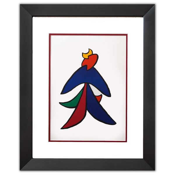 Alexander Calder- Lithograph "DLM141 - Lune jaune et porc qui pique II"