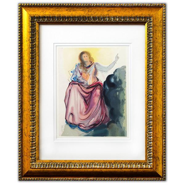 Salvador Dali- Original Color Woodcut on B.F.K. Rives Paper "Paradise 4"