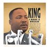 Image 1 : Steve Kaufman (1960-2010) "Martin Luther King" Hand Signed and Numbered Limited Edition Hand Pulled 