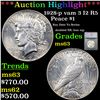 Image 1 : ***Auction Highlight*** 1928-p vam 3 I2 R5 Peace Dollar $1 Graded ms63 By SEGS (fc)