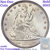 Image 8 : ***Auction Highlight*** 1874 Arrows Seated Half Dollar 50c Graded ms65+ By SEGS (fc)