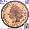 Image 8 : Proof ***Auction Highlight*** 1877 Proof Indian Cent 1c Graded Gem+ Proof Rd Cam By USCG (fc)