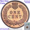 Image 9 : Proof ***Auction Highlight*** 1877 Proof Indian Cent 1c Graded Gem+ Proof Rd Cam By USCG (fc)