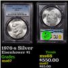 Image 1 : PCGS 1976-s Silver Eisenhower Dollar $1 Graded ms67 By PCGS