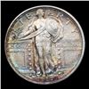 Image 2 : 1917-s Ty I Rainbow Toned Standing Liberty Quarter 25c Grades Select AU