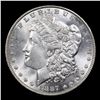 Image 2 : 1887-p Morgan Dollar $1 Grades GEM+ Unc