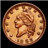 Image 2 : 1863 Turban Liberty F-11/298a Civil War Token 1c Grades Choice AU/BU Slider