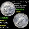 Image 1 : 1927-d vam 2 I3 R4 Top 50 Peace Dollar $1 Grades BU+
